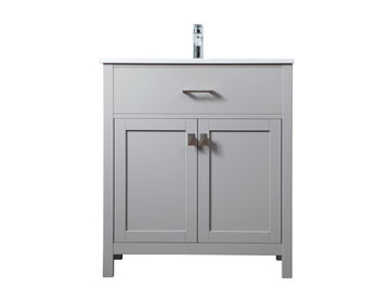 Elegant Lighting SIngle Bathroom Vanity from the Harrison collection in Grey finish