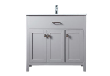 Elegant Lighting SIngle Bathroom Vanity from the Harrison collection in Grey finish