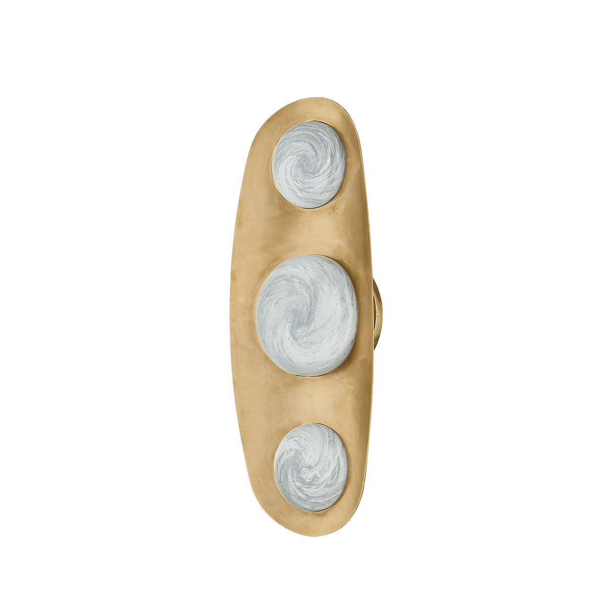 Corbett Lighting LED Wall Sconce from the Bezel collection in Vintage Brass finish