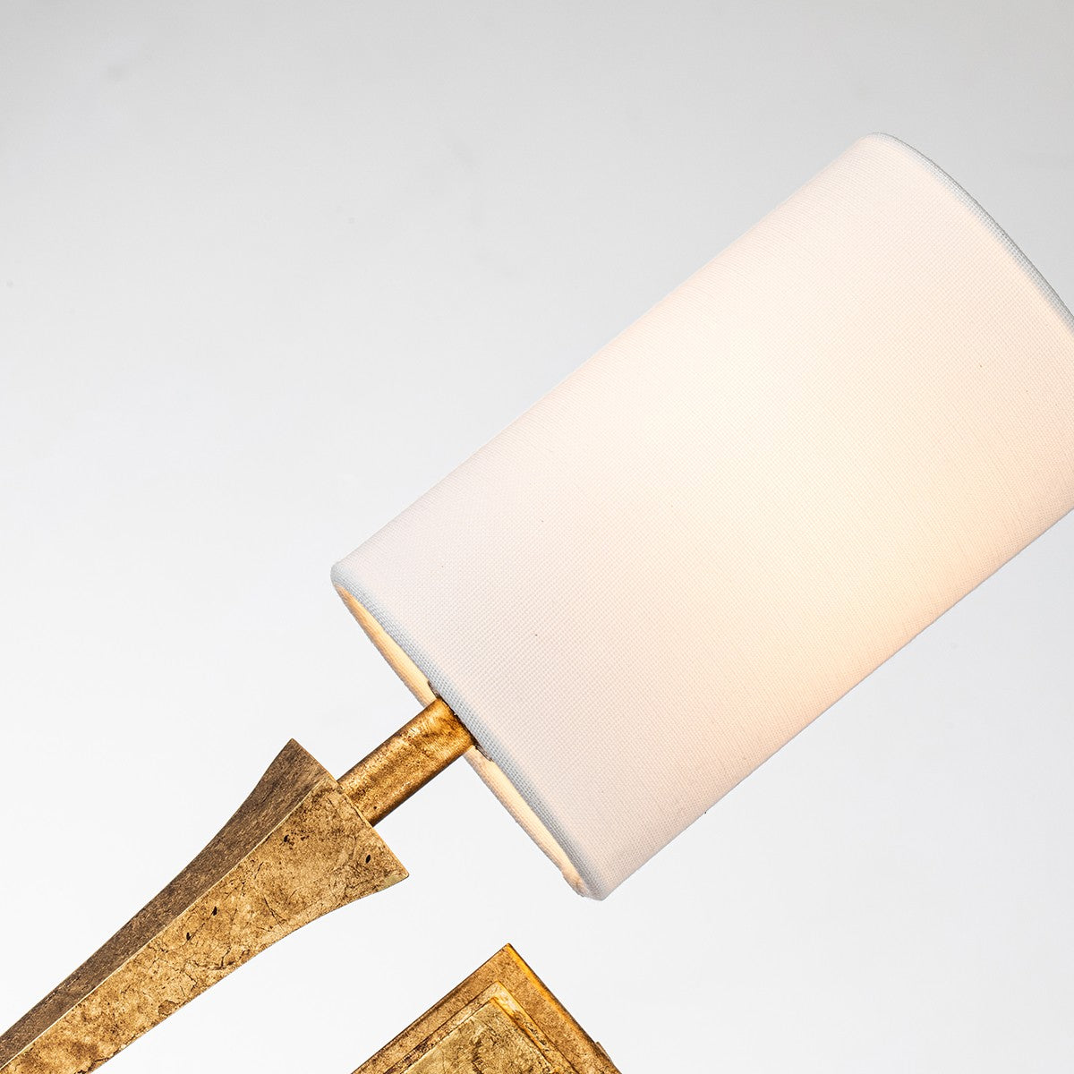 Lucas + McKearn Two Light Wall Sconce from the Crest collection in Gold Leaf finish