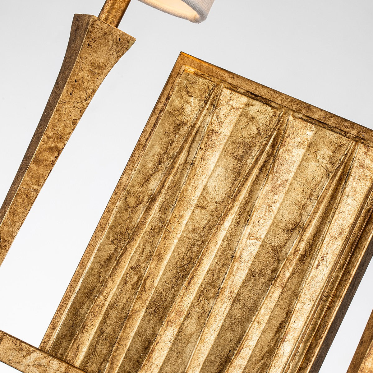 Lucas + McKearn Two Light Wall Sconce from the Crest collection in Gold Leaf finish