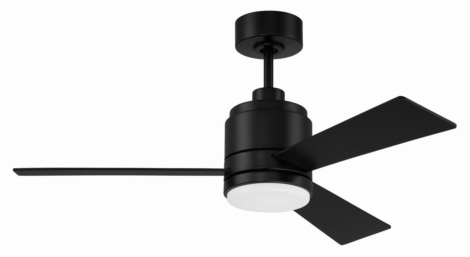 Craftmade 42"Ceiling Fan from the McCoy 42 3 Blade collection in Flat Black finish