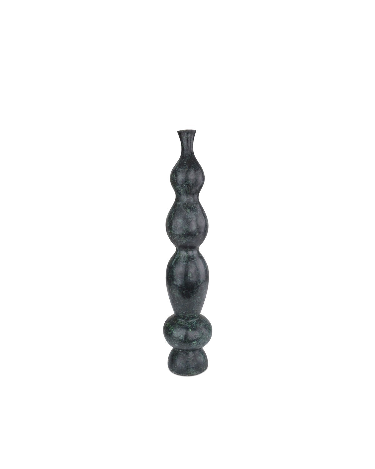 Currey and Company Vase from the Luganzo Collection collection in Jade Green/Gold finish