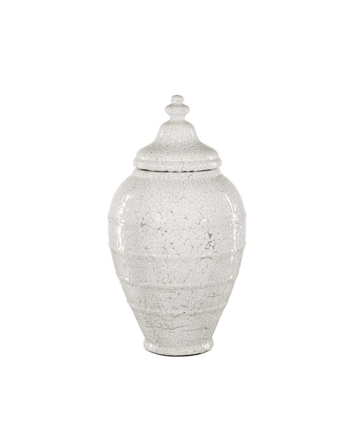 Currey and Company Jar from the Virginal Collection collection in Antique White finish