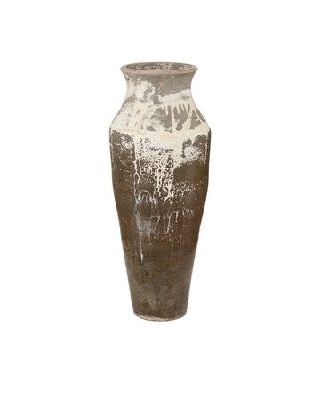 Currey and Company Urn from the Capizzi Collection collection in Antique White finish