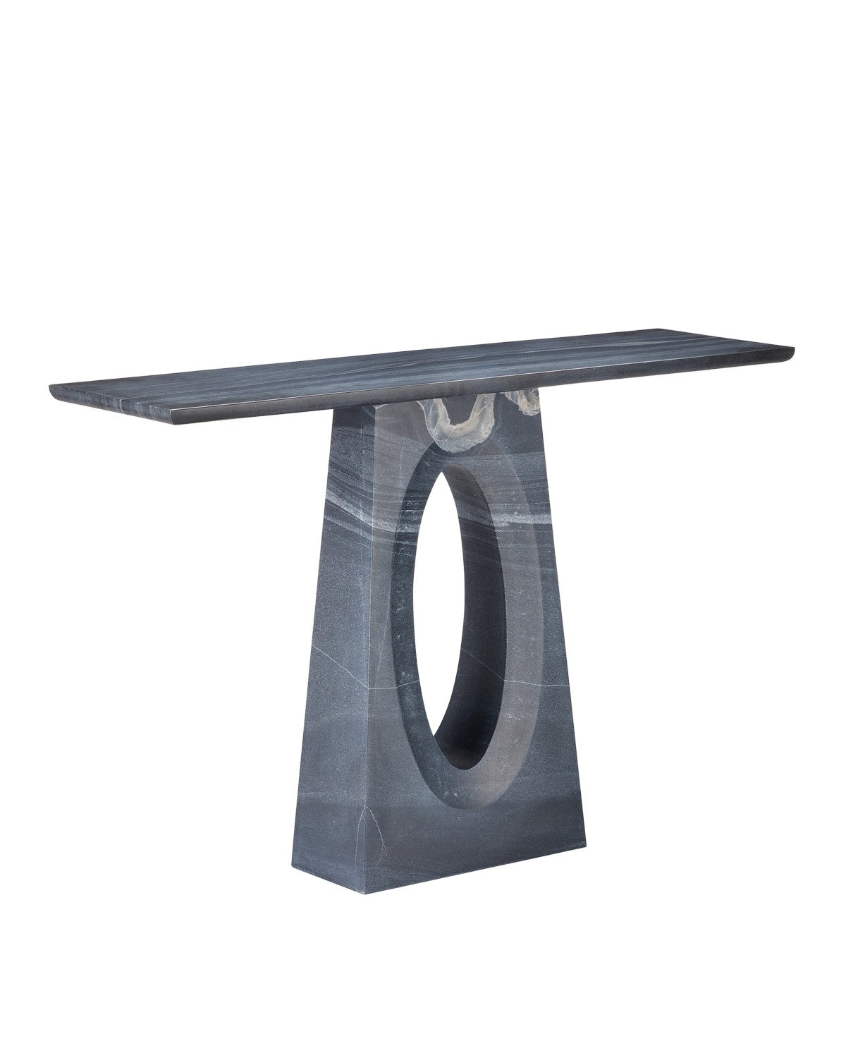 Currey and Company Console Table from the Demi Collection collection in Black finish