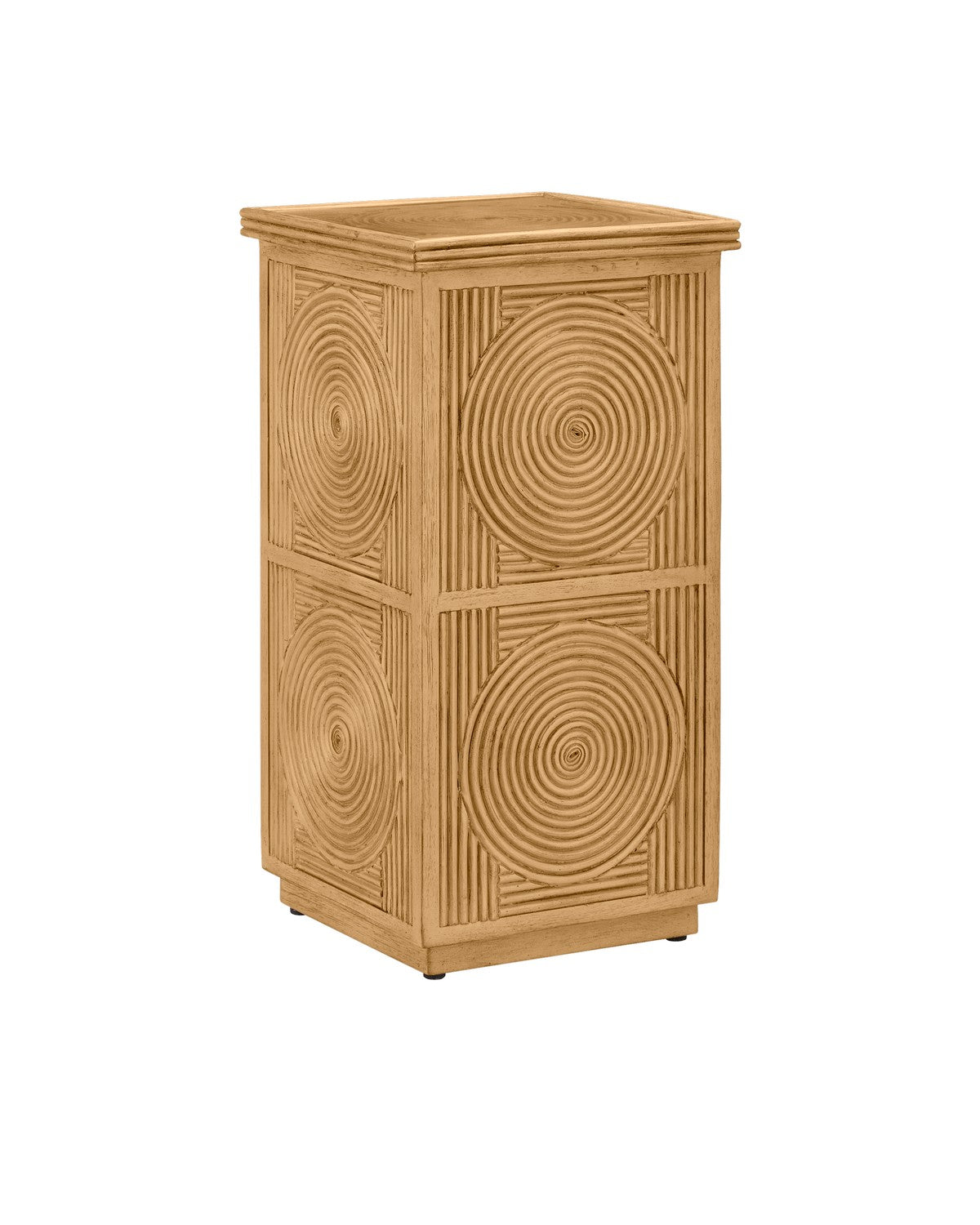 Currey and Company Accent Table from the Santos Collection collection in Sea Sand/Clear finish