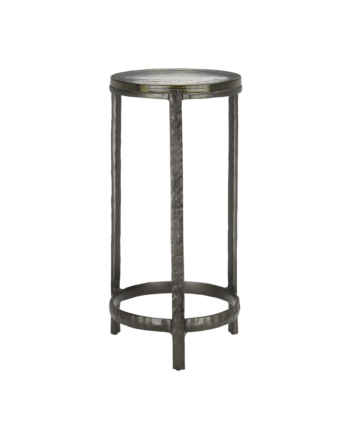 Currey and Company Drinks Table from the Acea Collection collection in Graphite/Clear finish