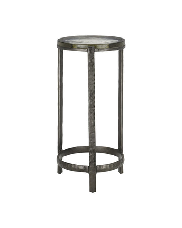 Currey and Company Drinks Table from the Acea Collection collection in Graphite/Clear finish