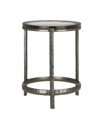Currey and Company Accent Table from the Acea Collection collection in Graphite/Clear finish