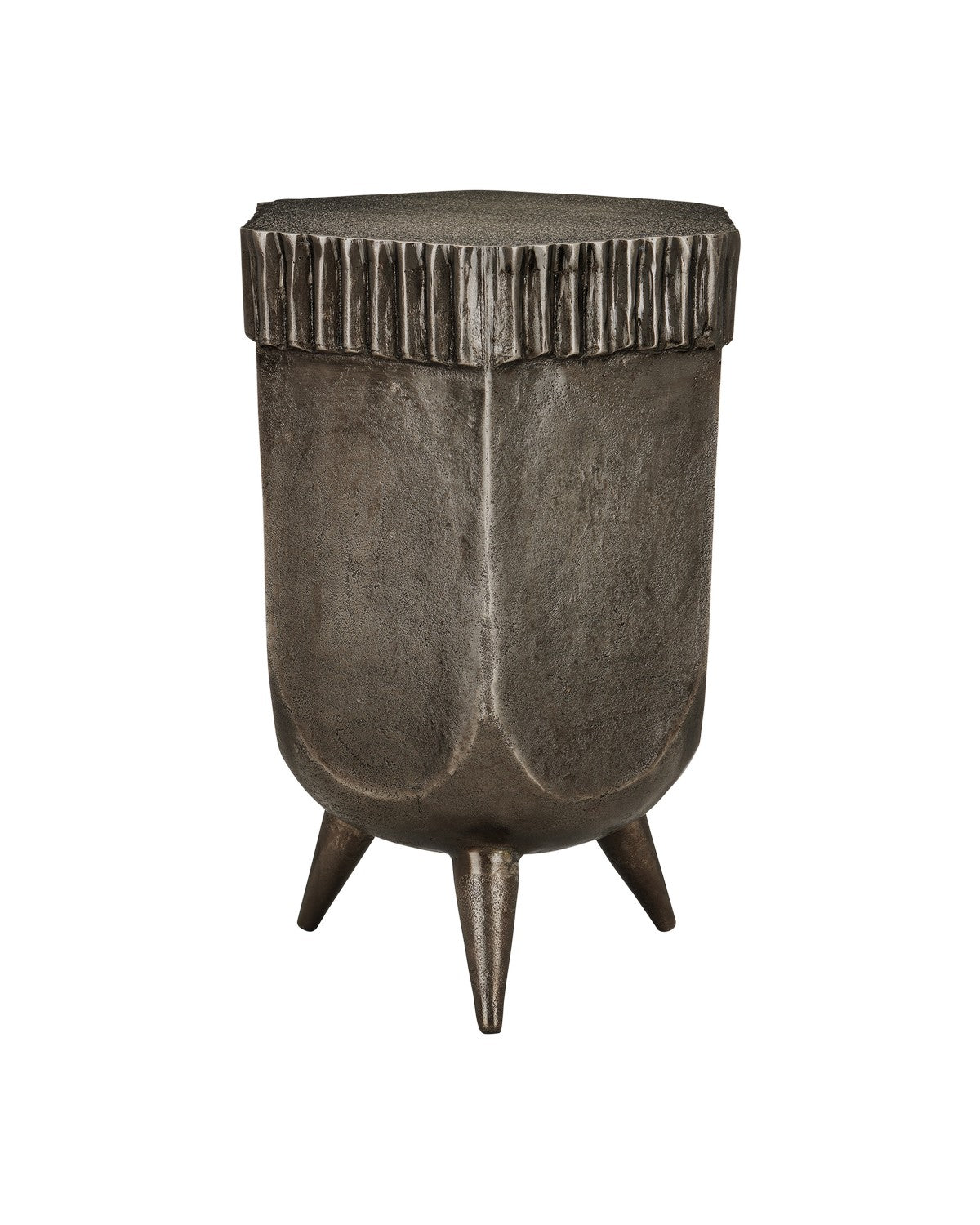 Currey and Company Accent Table from the Corda collection in Graphite finish