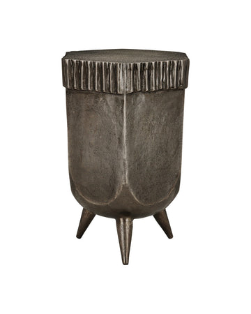 Currey and Company Accent Table from the Corda collection in Graphite finish