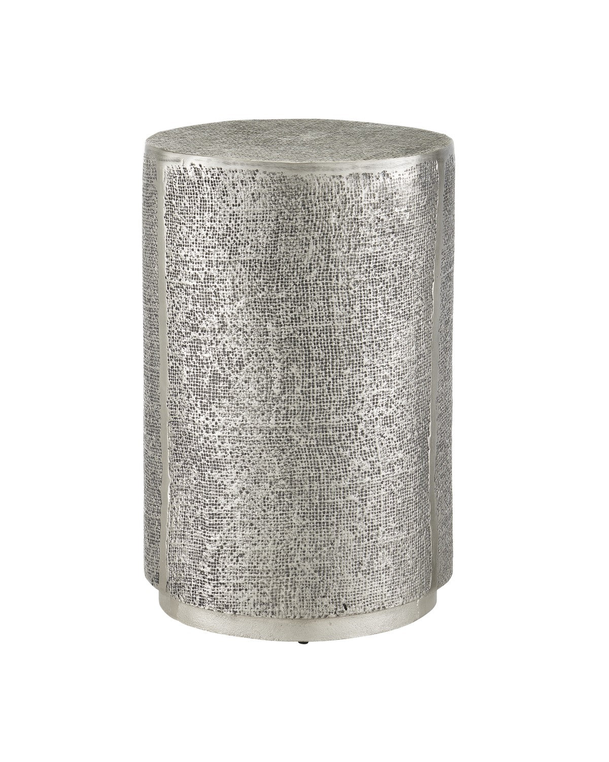 Currey and Company Accent Table in Antique Silver finish