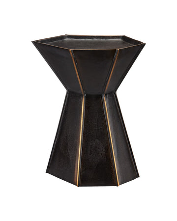Currey and Company Accent Table in Bronze/Gold finish