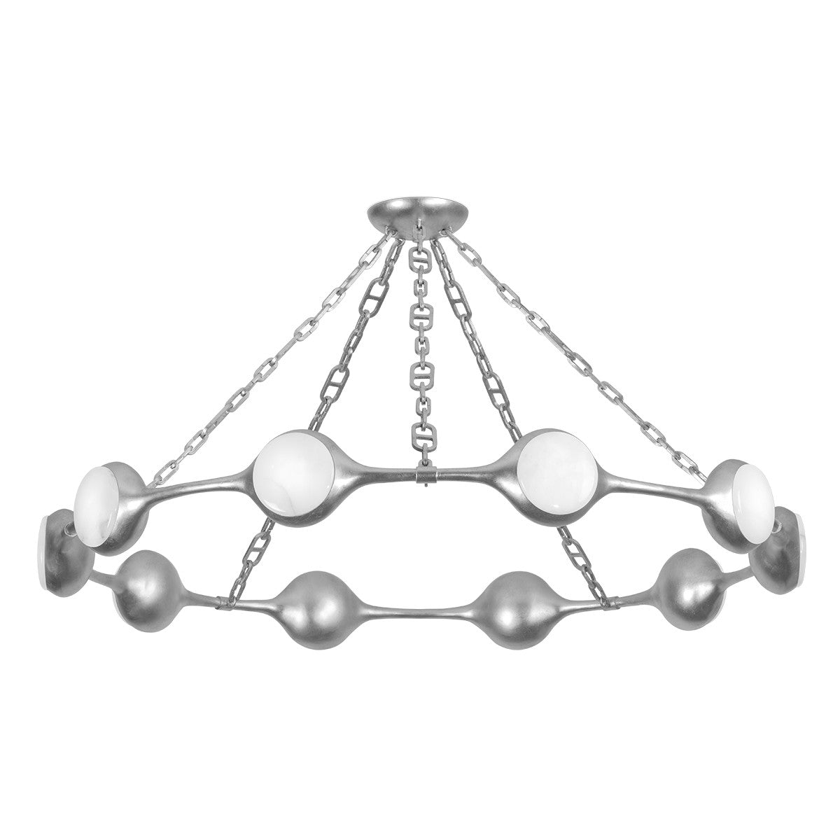 Corbett Lighting LED Chandelier from the Riviere collection in Vintage Gold Leaf finish