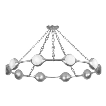 Corbett Lighting LED Chandelier from the Riviere collection in Vintage Gold Leaf finish