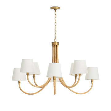 Regina Andrew Eight Light Chandelier from the Treble collection in Natural finish