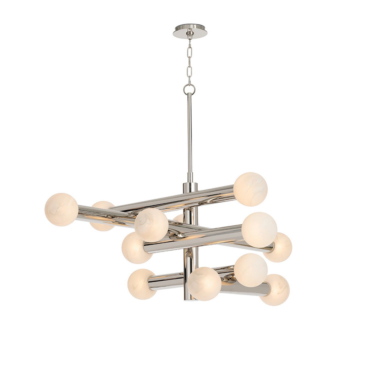 Regina Andrew LED Chandelier from the Dion collection in Polished Nickel finish