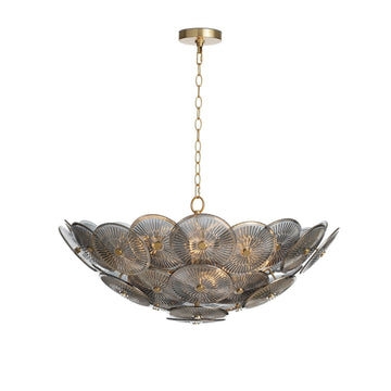 Regina Andrew Nine Light Chandelier from the Holly collection in Smoke finish