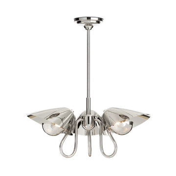 Regina Andrew Three Light Pendant from the Keaton collection in Polished Nickel finish