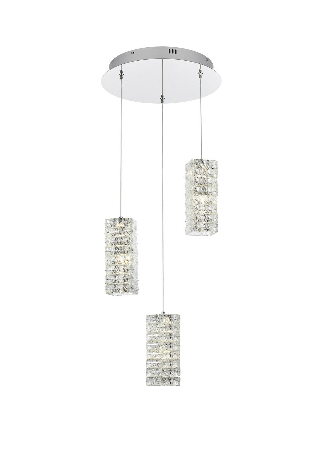 Elegant Lighting LED Pendant from the Aston collection in Chrome finish