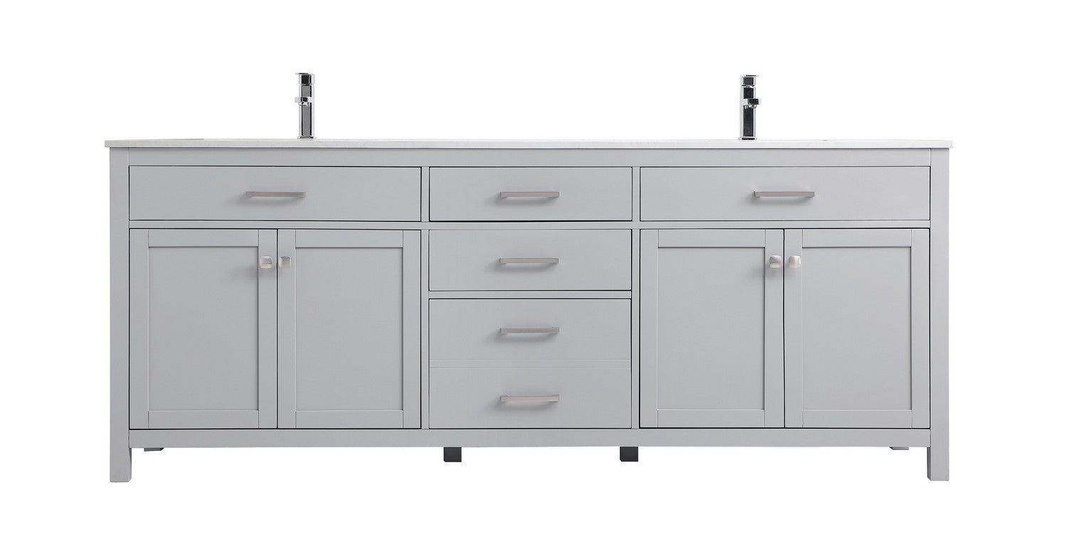 Elegant Lighting Double Bathroom Vanity from the Lewis collection in Grey finish