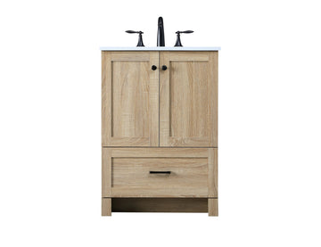 Elegant Lighting Single Bathroom Vanity from the Soma collection in Mango Wood finish