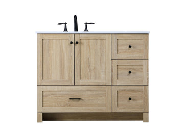 Elegant Lighting Single Bathroom Vanity from the Soma collection in Mango Wood finish