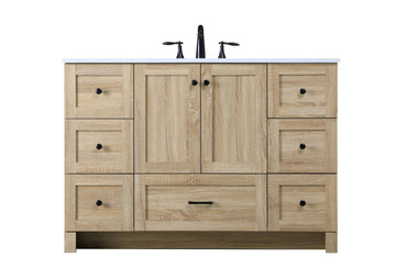 Elegant Lighting Single Bathroom Vanity from the Soma collection in Mango Wood finish