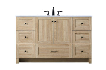 Elegant Lighting Single Bathroom Vanity from the Soma collection in Mango Wood finish