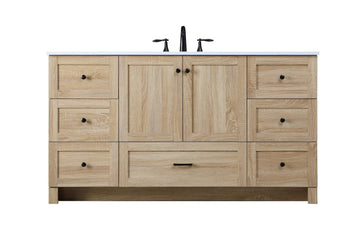 Elegant Lighting Single Bathroom Vanity from the Soma collection in Mango Wood finish