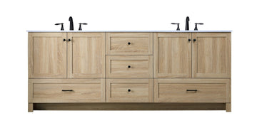 Elegant Lighting Double Bathroom Vanity from the Soma collection in Mango Wood finish