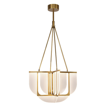 Alora LED Chandelier from the Anders collection in Vintage Brass finish