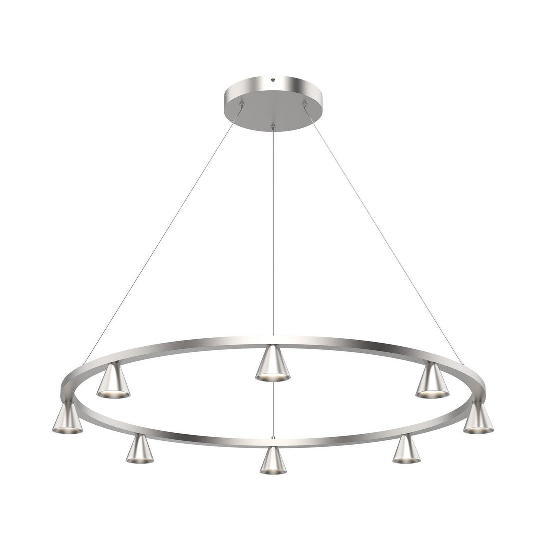 Kuzco Lighting LED Chandelier from the Dune collection in Brushed Nickel finish