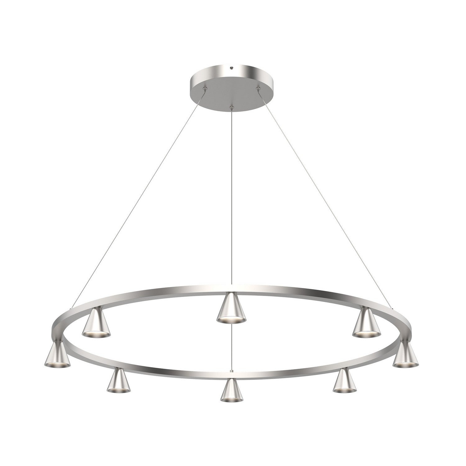 Kuzco Lighting LED Chandelier from the Dune collection in Brushed Nickel finish
