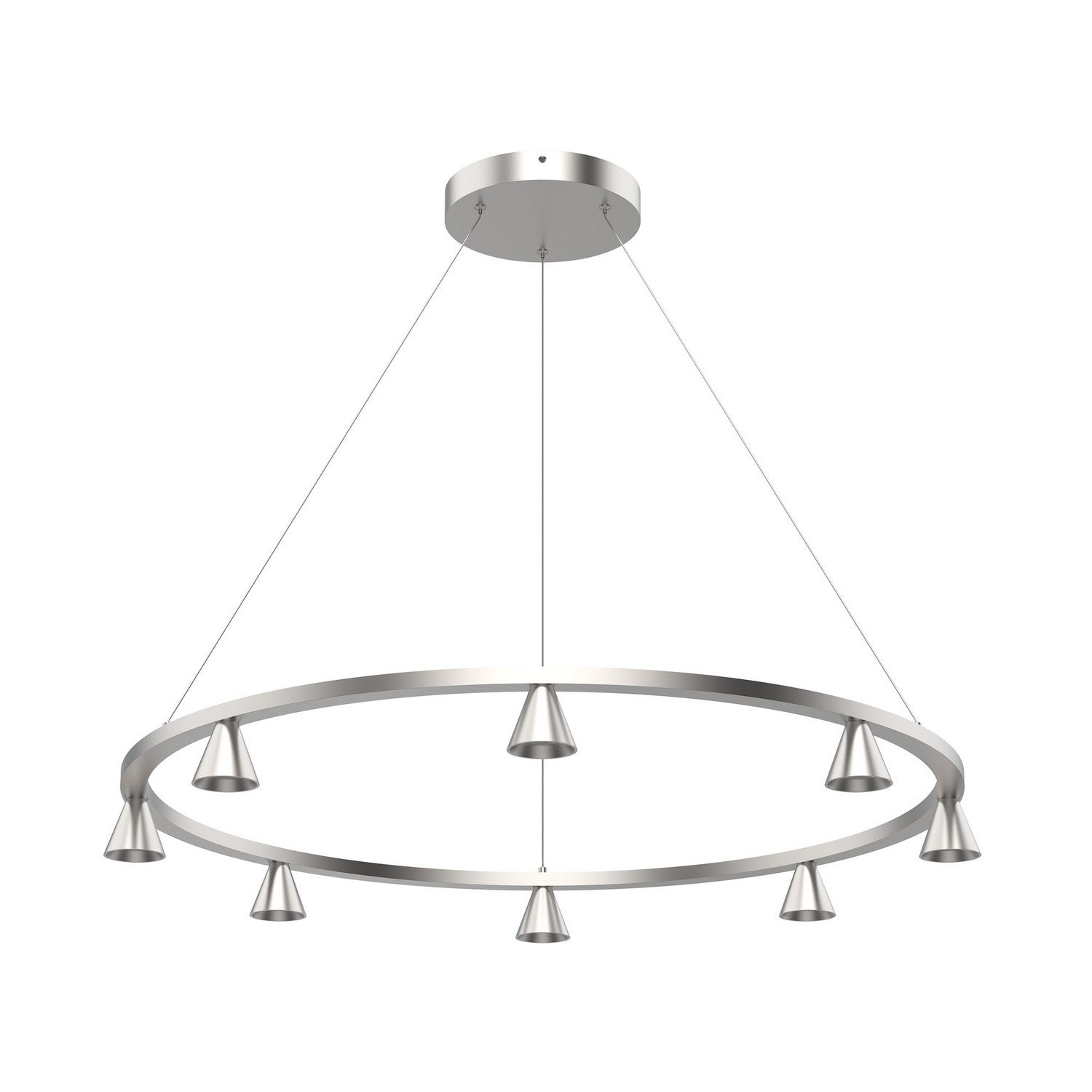 Kuzco Lighting LED Chandelier from the Dune collection in Brushed Nickel finish