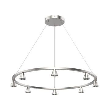 Kuzco Lighting LED Chandelier from the Dune collection in Brushed Nickel finish