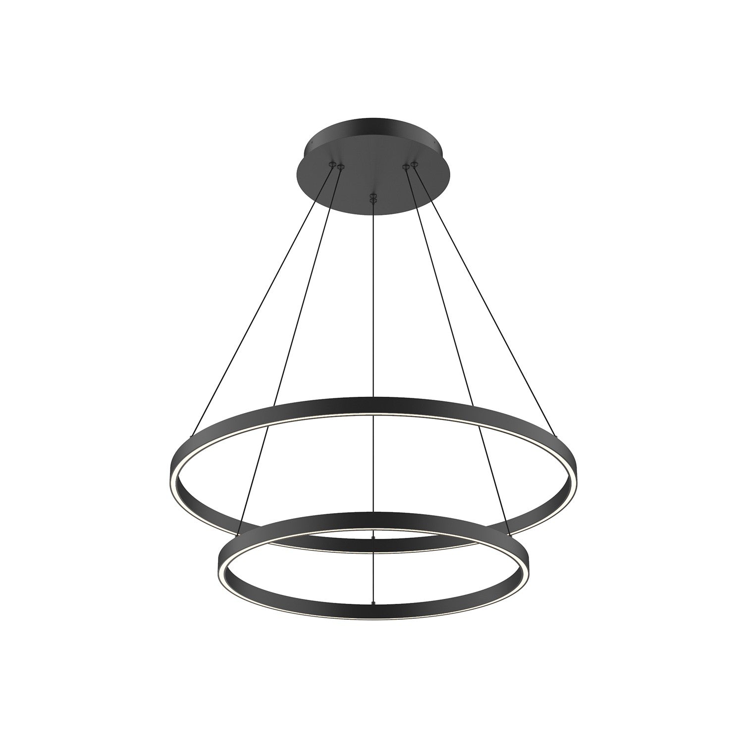 Kuzco Lighting LED Chandelier from the Cerchio collection in Black finish
