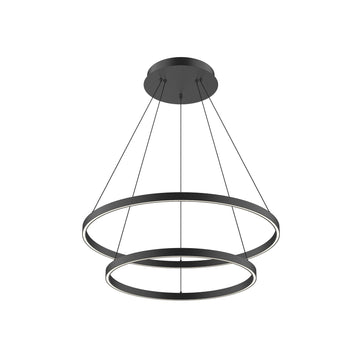 Kuzco Lighting LED Chandelier from the Cerchio collection in Black finish