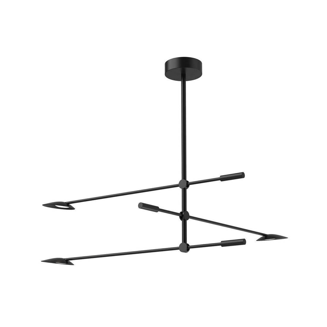 Kuzco Lighting LED Chandelier from the Rotaire collection in Black finish