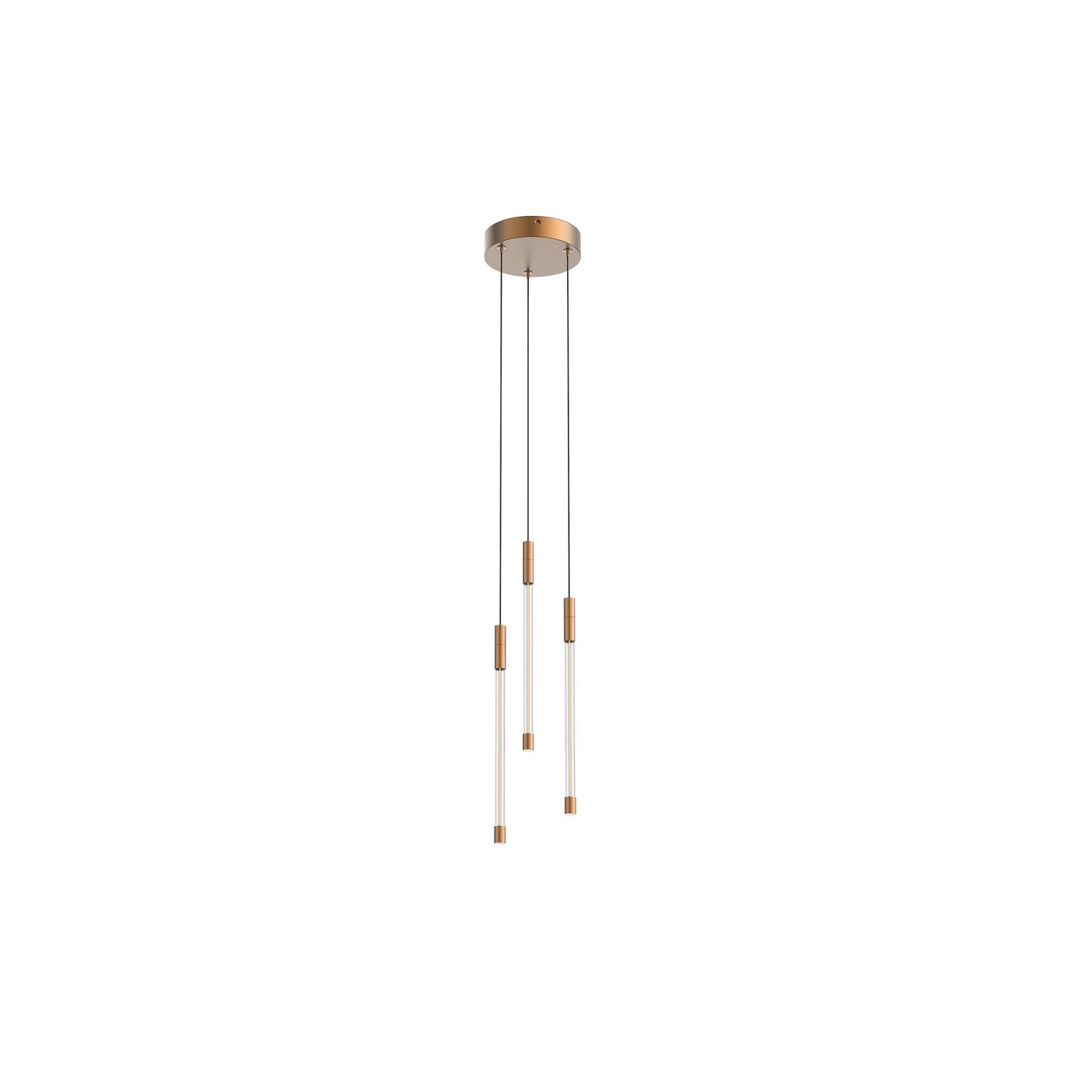 Kuzco Lighting LED Pendant from the Motif collection in Brushed Gold finish