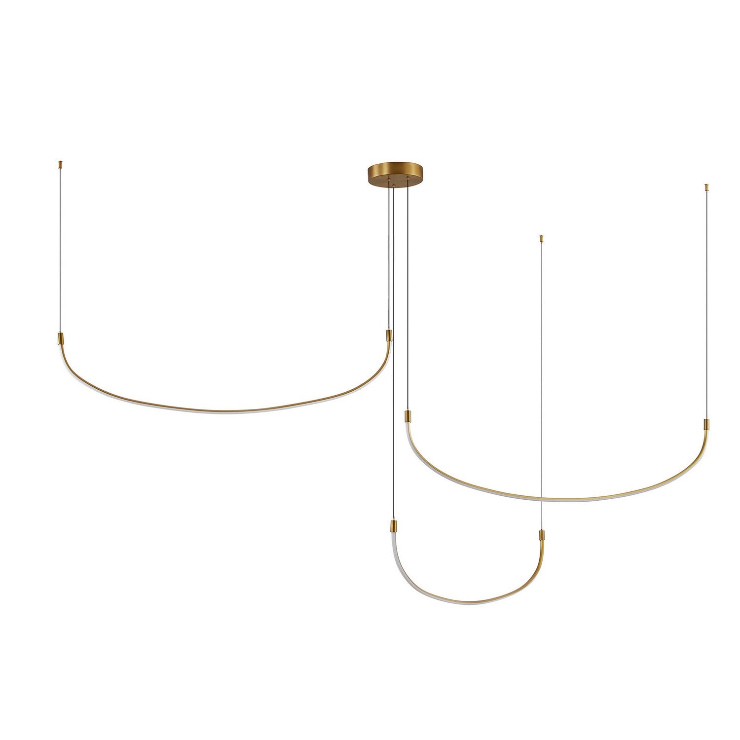 Kuzco Lighting LED Pendant from the Talis collection in Brushed Gold finish