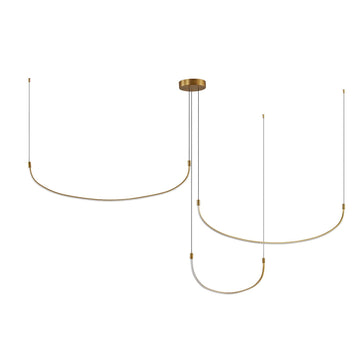 Kuzco Lighting LED Pendant from the Talis collection in Brushed Gold finish