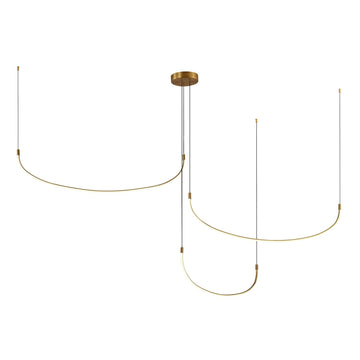 Kuzco Lighting LED Pendant from the Talis collection in Brushed Gold finish