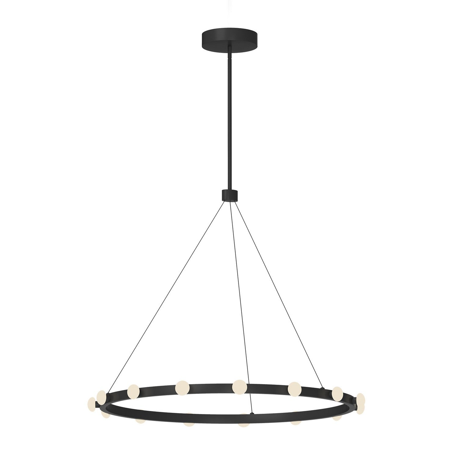 Kuzco Lighting LED Pendant from the Rezz collection in Black finish