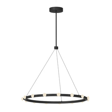 Kuzco Lighting LED Pendant from the Rezz collection in Black finish