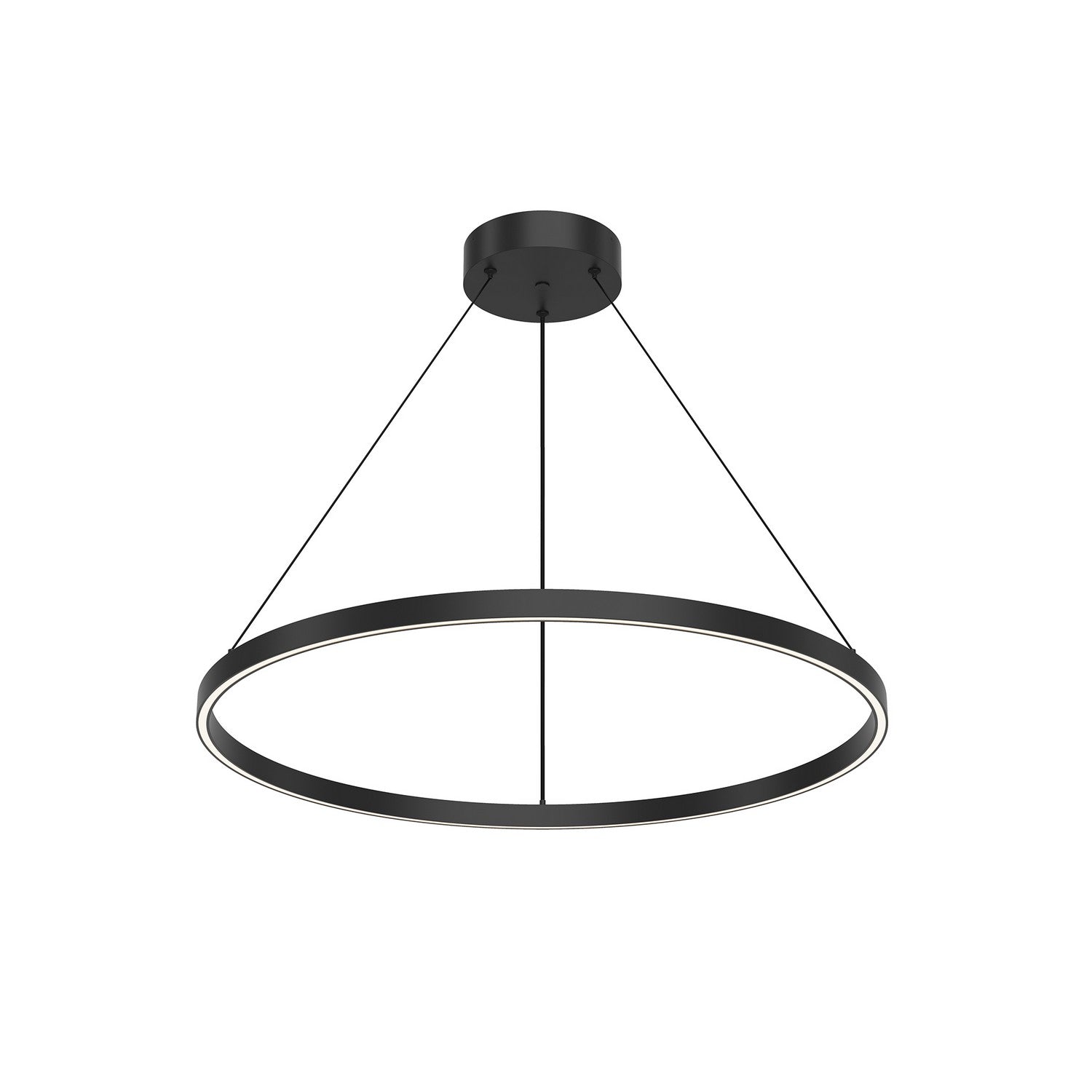 Kuzco Lighting LED Pendant from the Cerchio collection in Black finish