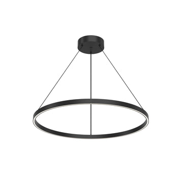 Kuzco Lighting LED Pendant from the Cerchio collection in Black finish