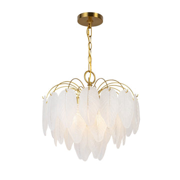 Artcraft Four Light Chandelier from the Alessia collection in Brushed Brass finish