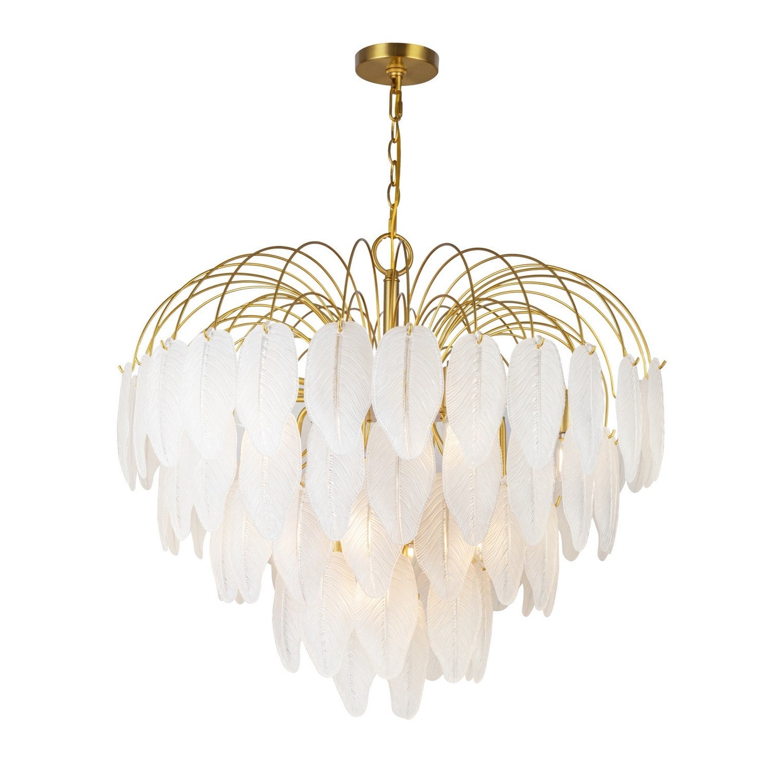 Artcraft 19 Light Chandelier from the Alessia collection in Brushed Brass finish